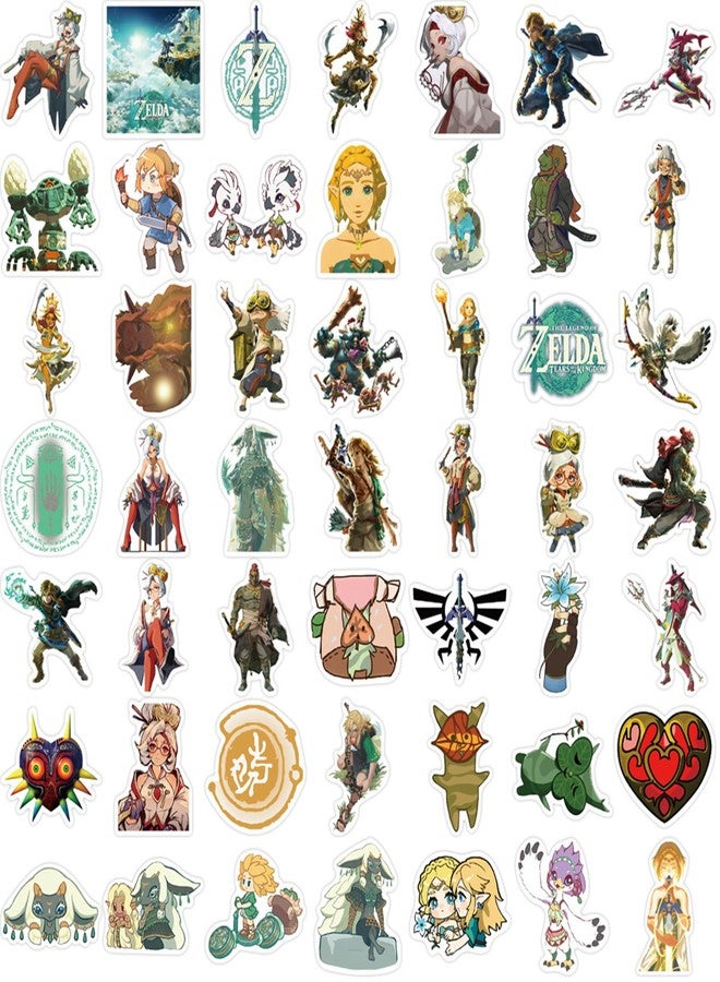 MINRAIN 50pcs The Legend of Zelda: Tears of The Kingdom Stickers for Water Bottle, Waterproof Vinyl Decal for Adult Teen Kids Laptop Skateboard Phone Travel Case Bike Guitar - Image 4