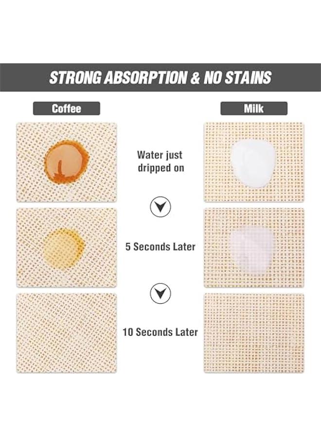 تراسل بساط قهوة من تراسل، بساط تجفيف ممتص للبقع مع ظهر مطاطي مقاوم للماء يناسب اسفل ماكينة تحضير القهوة وماكينة تحضير القهوة وماكينة تحضير القهوة والاسبريسو (19 انش × 12 انش) - Image 2