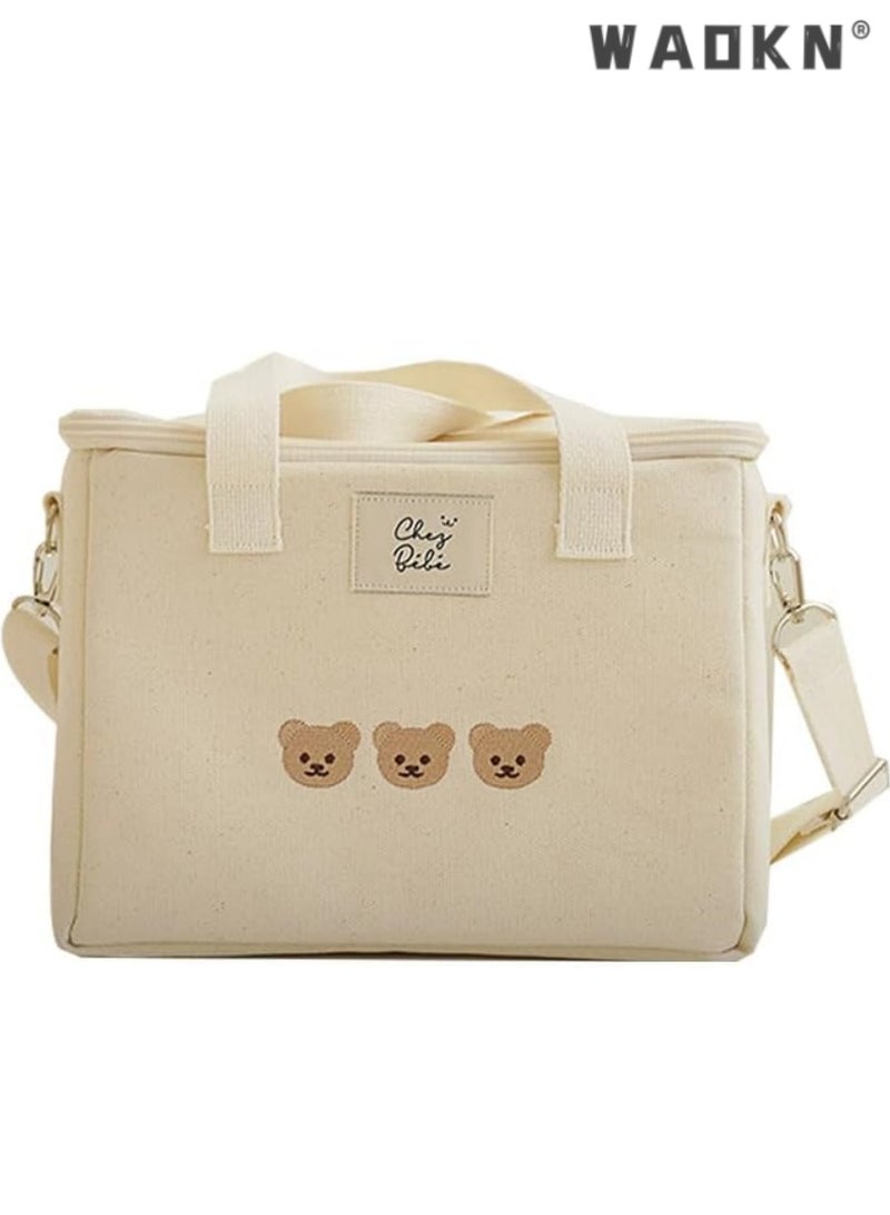 WAOKN Fashionable Multifunctional Cute Lunch Bag Girls Lunch Box Insulated Cute Lunch Bag Women's And Children's Insulated Lunch Box Essential Products For Work And Travel - Image 1