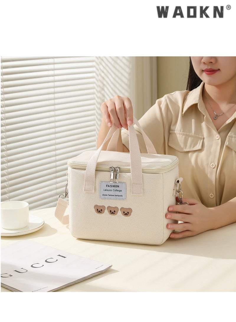 WAOKN Fashionable Multifunctional Cute Lunch Bag Girls Lunch Box Insulated Cute Lunch Bag Women's And Children's Insulated Lunch Box Essential Products For Work And Travel - Image 3