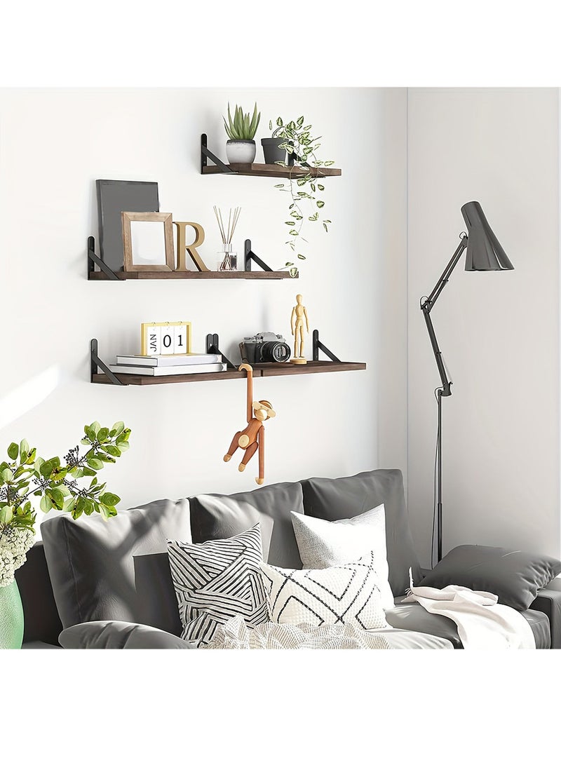 دوركو رف عتيق عائم، رف جداري تخزين، رف صور وزهور، ديكور جداري منزلي، جماليات تزيين غرفة، تخزين وتنظيم حمام وغرفة نوم ومعيشة - Image 3