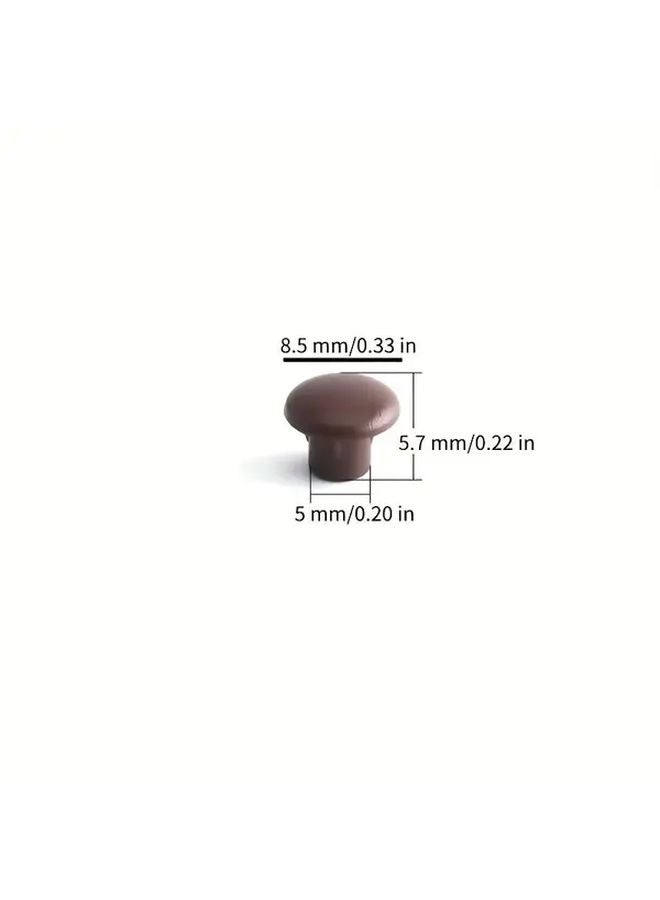 200pcs Dark Brown Plastic Screw Cap Covers Peg Hole Plugs for Furniture Shelves Cabinet - Image 3