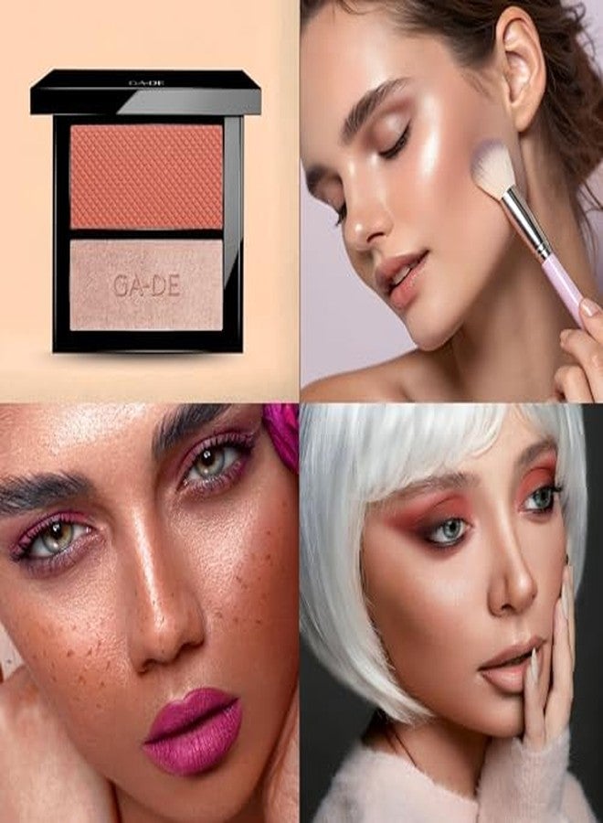 GA-DE Velveteen Blush & Shimmer Duet 50 Rose & Glow 7.4 gm - Image 4