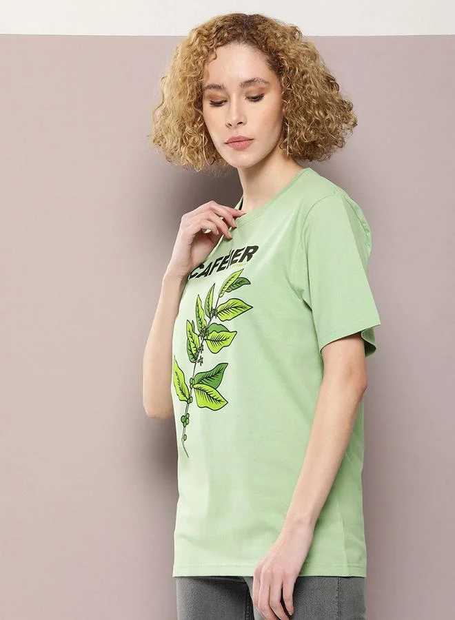 Dillinger Dillinger Oversized Cafeier Graphic Print T-Shirt