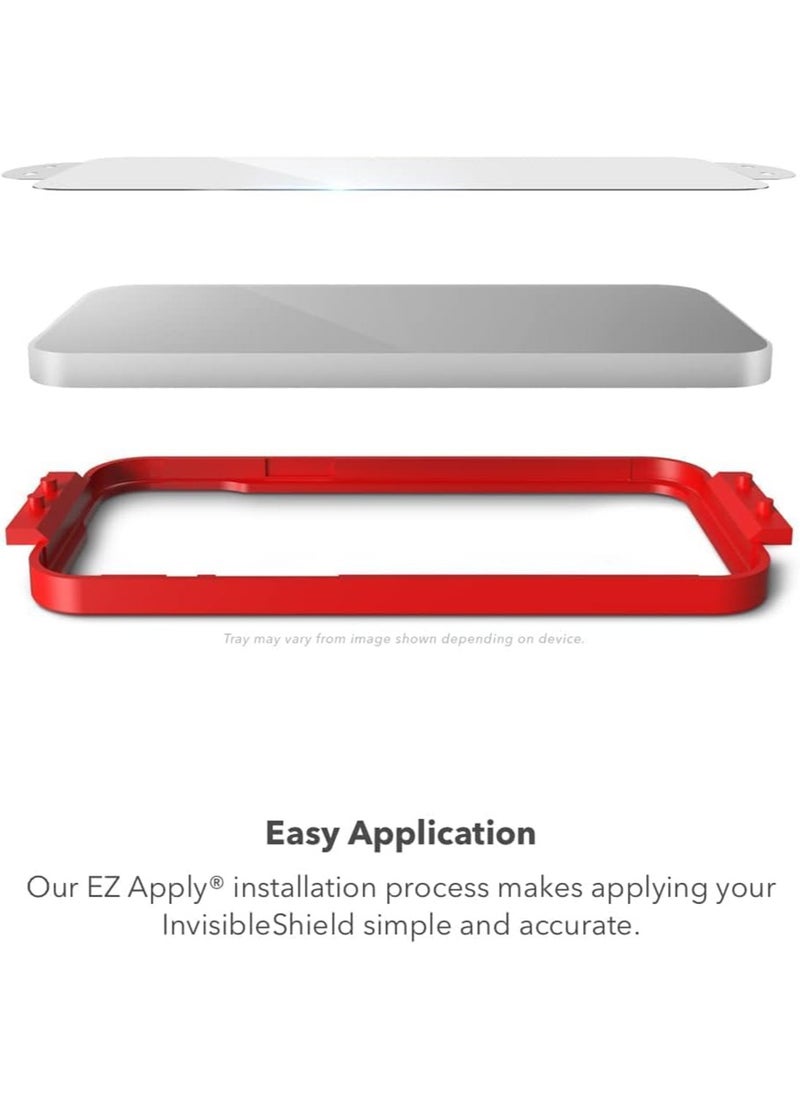 Zagg Invisible Shield - Invisible Shield iPhone 15 Pro Privacy Screen Protector [2 Way Privacy] 5X Stronger Elite Tempered Glass with EZ Apply Tray - Image 1