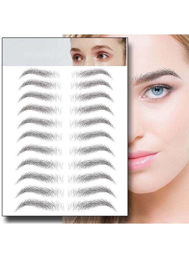 Generic 11 Pairs Waterproof Eyebrow Tattoo Stickers  - Image 1