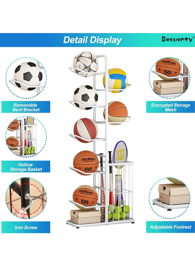 DubaiGallery Football Volleyball Basketball Storage Rack, For Household Indoor Use - Image 2