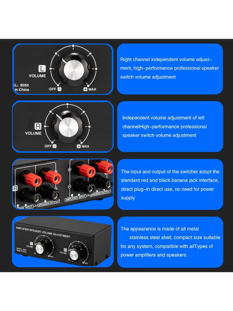 Speaker Sound Controllers Precise Independent Sound Adjuster Fine Tune Left & Right Channel Control 10Hz-50KHz - Image 3