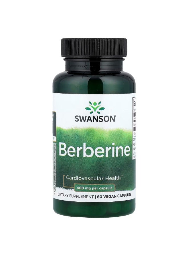 SWANSON Berberine, 400 mg, 60 Vegan Capsules - Image 1