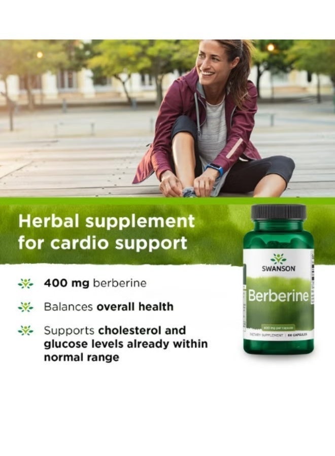 SWANSON Berberine, 400 mg, 60 Vegan Capsules - Image 5