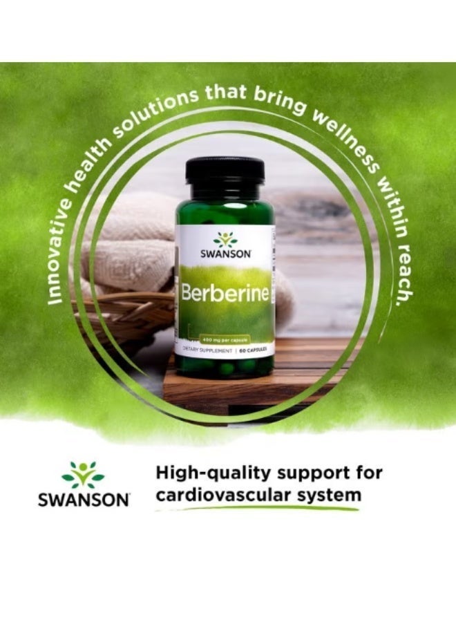 SWANSON Berberine, 400 mg, 60 Vegan Capsules - Image 4