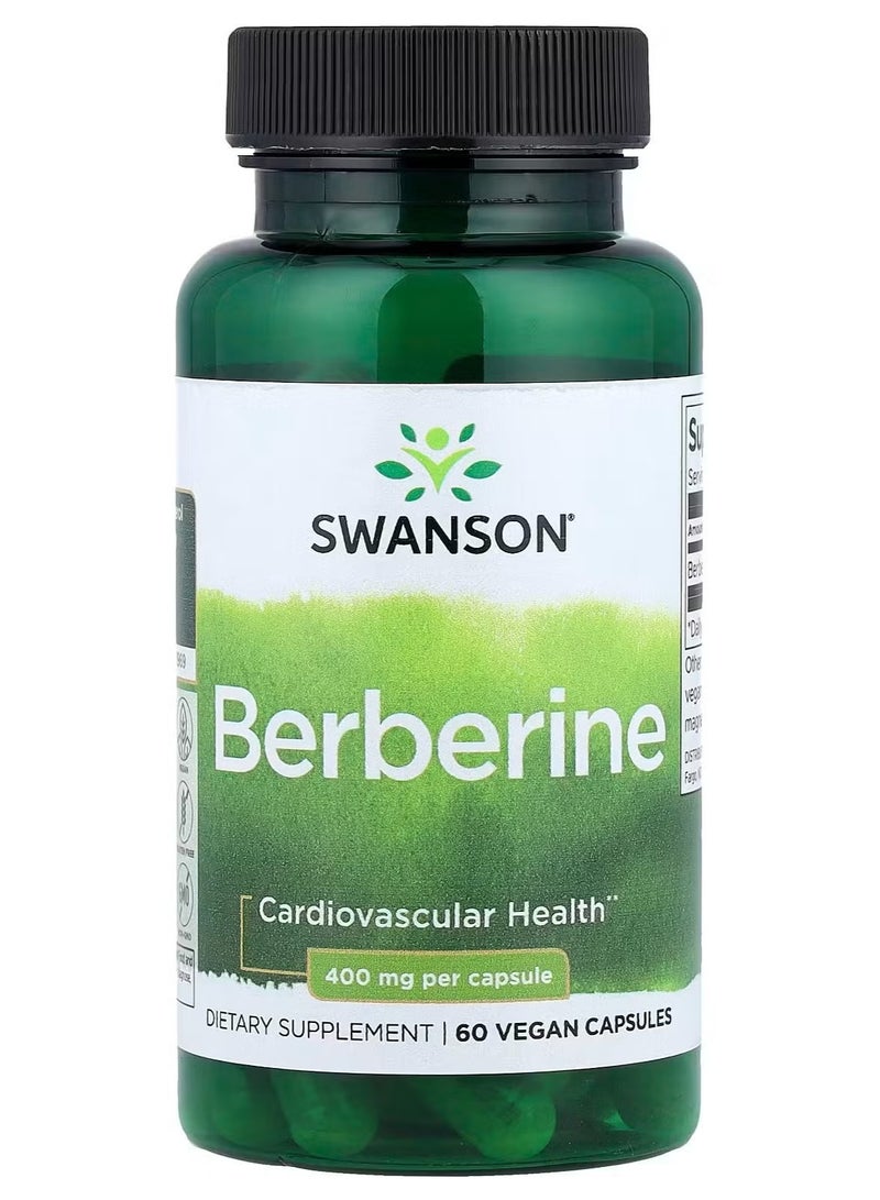 SWANSON Berberine, 400 mg, 60 Vegan Capsules - Image 1