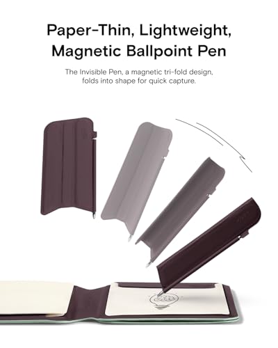MOFT Action Inspiration MagSafe Phone Stand, Magnetic Notepad Stand Compatible with iPhone 16 Series and Other Phones with Two Types of Notepad and Magnetic Invisible Pen,Peppermint + Blueberry - Image 4