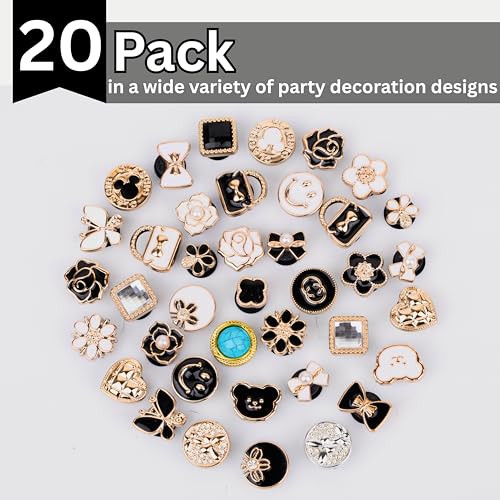 SELLSHO Shoe Charms for Kids, Girls, Boys, Teens and Adults | Cute Shoe Decoration For Soft Rubber Clogs | Shoe Charms for Shoes, Bracelet and Wristband | 20 Different Charms Pack (Edition Pack of 4) - Image 2