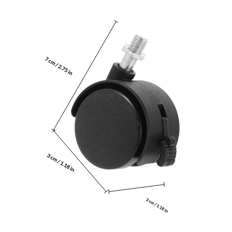 2pcs Baby Chair Wheels Replacement Baby Chair Caster With Brake Bath Stool Wheels Baby Chair Accessories - Image 2