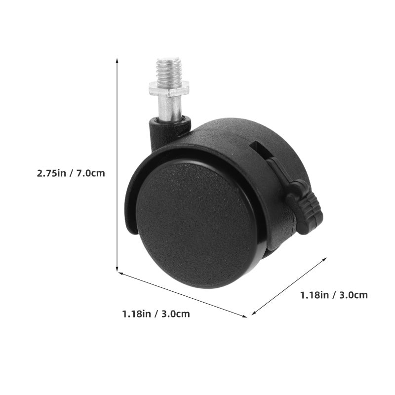 2pcs Baby Chair Wheels Replacement Baby Chair Caster With Brake Bath Stool Wheels Baby Chair Accessories - Image 4