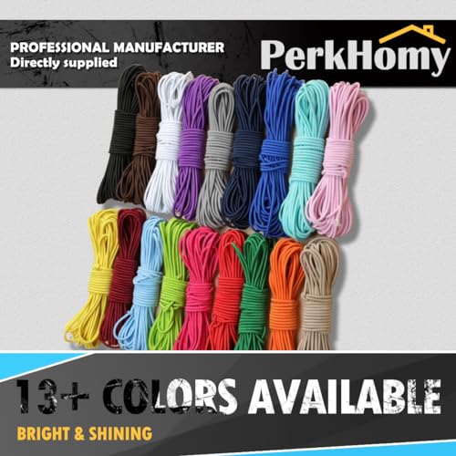 PH PERKHOMY PerkHomy 1/8" x 50' Bungee Shock Cord Rope Marine Grade Heavy Duty Polyester Bungie Elastic Stretch String for Kayak Strap Tarp Tie Down Canopy Boating Camping Tent Crafting Patio (Black) - Image 3