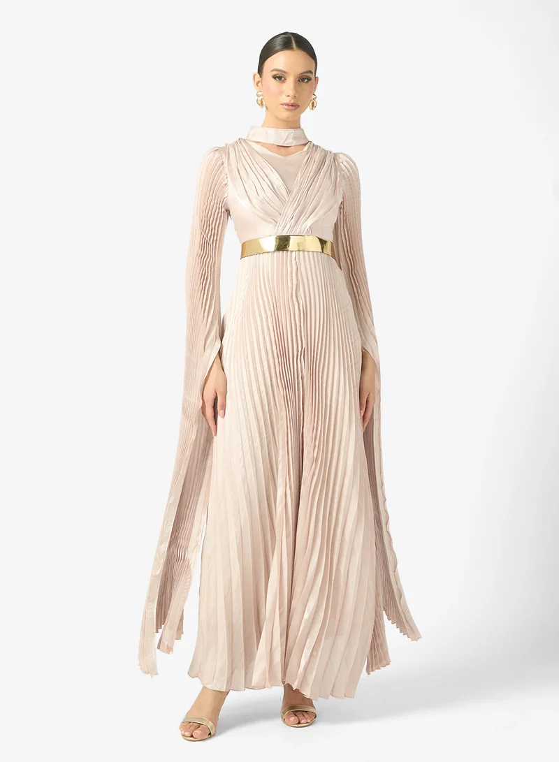 ELLA Dress With Exaggerated Slit Sleeve