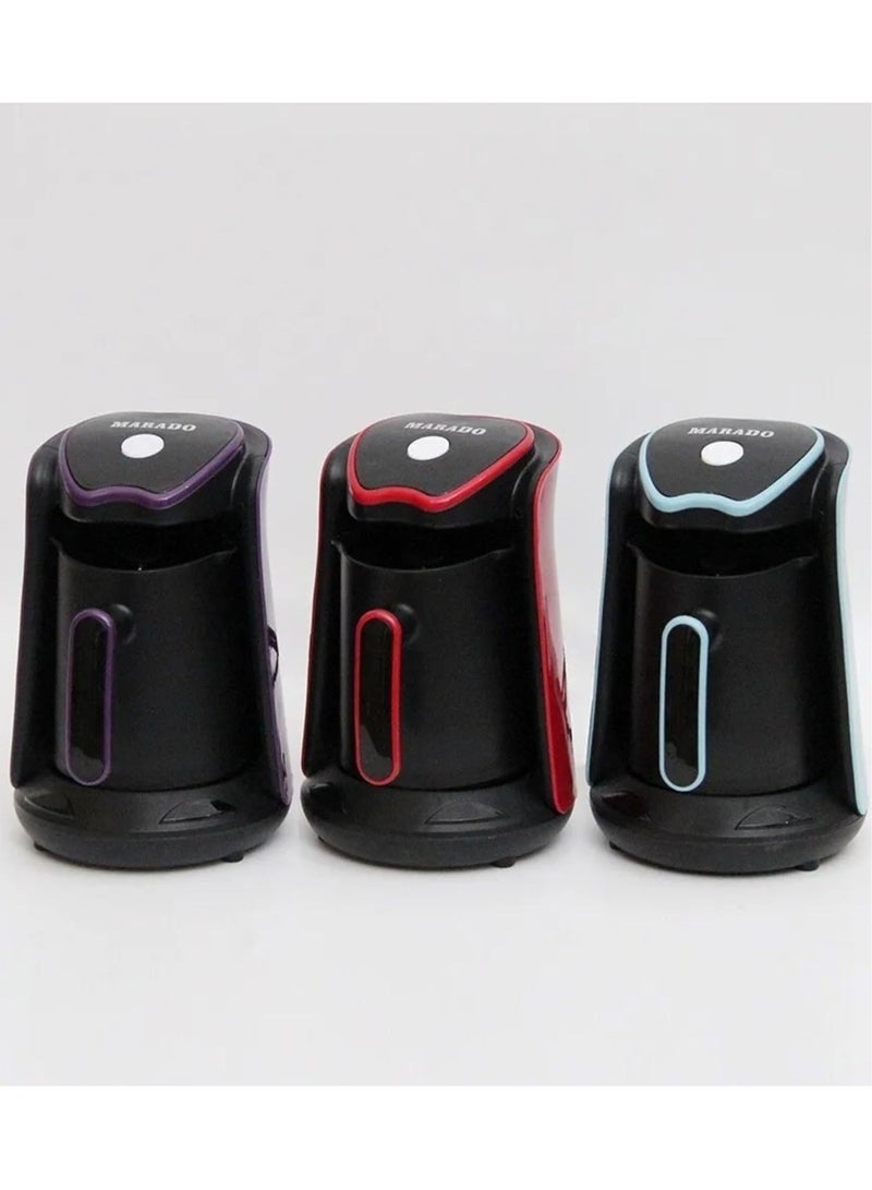 مارادو ماكينة تحضير القهوة التركية 4 اكواب من ماردو بضمان سنه متعدده الالوان - Image 1