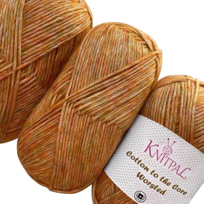 COTTON TO THE CORE WORSTED WEIGHT YARN FOR CROCHETING 3 SKEINS 654 YDS300G FREE PATTERNS SOFT COTTON YARN FOR KNITTING 4 MEDIUM WORSTED WEIGHT GOLDEN YELLOW