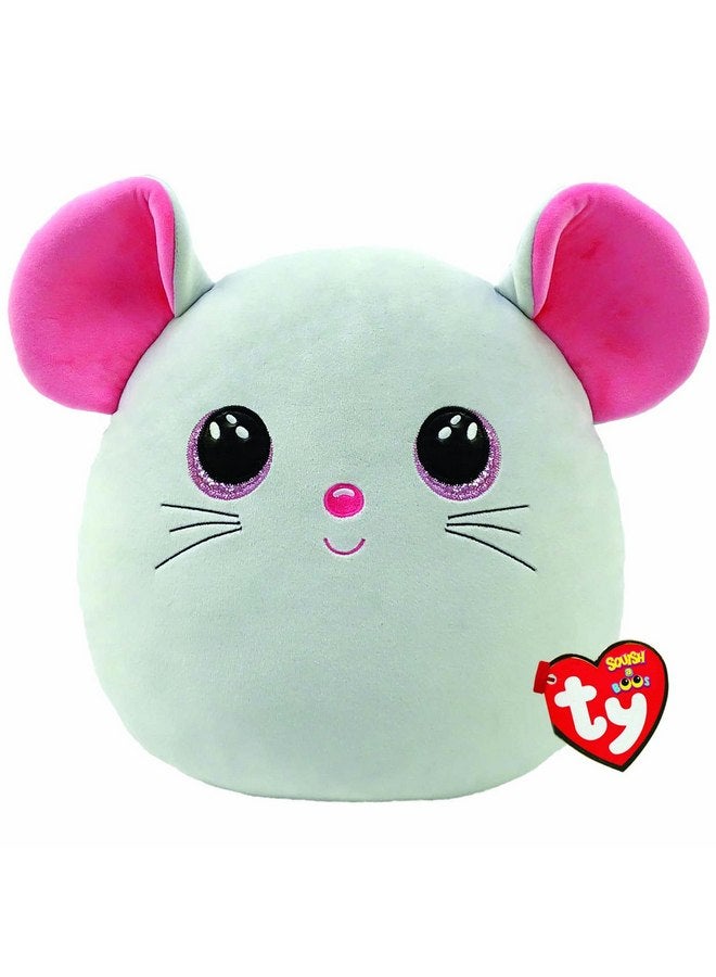 تي واي لعبة Squish a Boo Mouse Catnip من TY Toys - 20 سم - أبيض/وردي 2009137 - Image 1