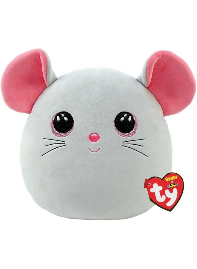 تي واي لعبة Squish a Boo Mouse Catnip من TY Toys - 20 سم - أبيض/وردي 2009137 - Image 2