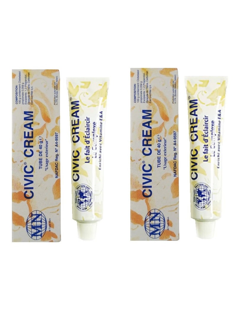 ESAPHARMA Pack of 2 Civic Cream - 80g (2x40g)