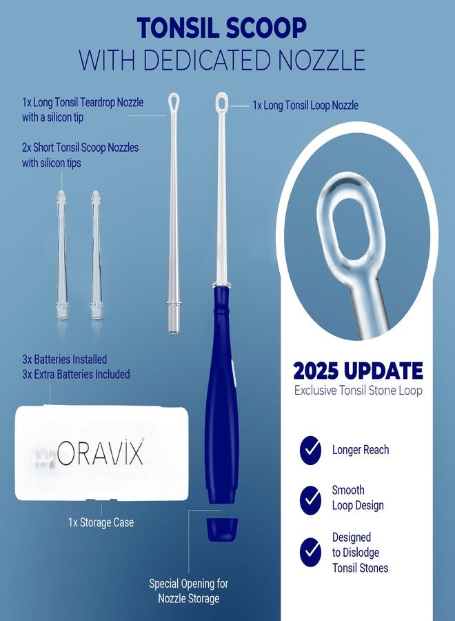 أورافيكس مزيل حصى اللوزتين من أورافيكس - طقم إزالة حصى اللوزتين - أداة إزالة حصى اللوزتين - منظف اللوزتين - مكافحة رائحة الفم الكريهة - أداة إزالة حصى اللوزتين - جهاز ري الفم - مكشطة اللسان - 7 قطع - Image 3