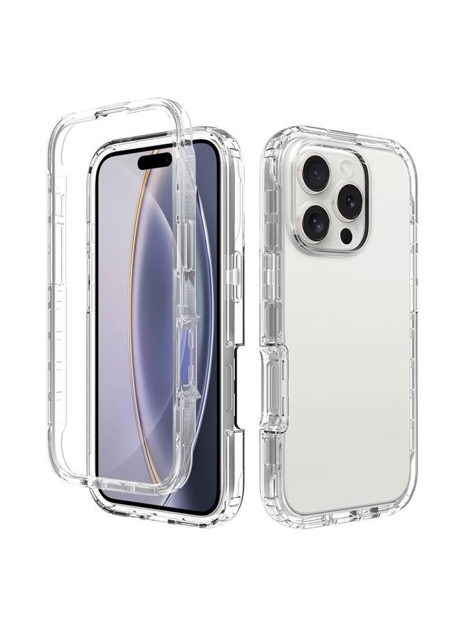S-TOP Case For iPhone 16 Pro Max Clear TPU Hybrid PC Shockproof Phone Case - Image 1