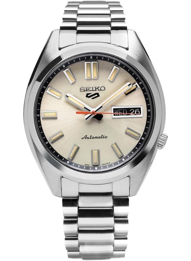 SEIKO Stainless Steel Analog Gray Dial Men's Watch-SRPK91K1, Band Color-Silver - Image 2