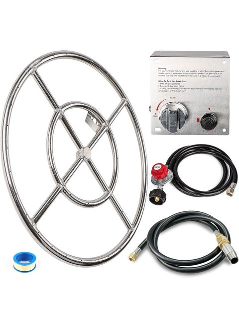 Grisun  Rectangular Stainless Steel Drop-In Fire Pit Kit