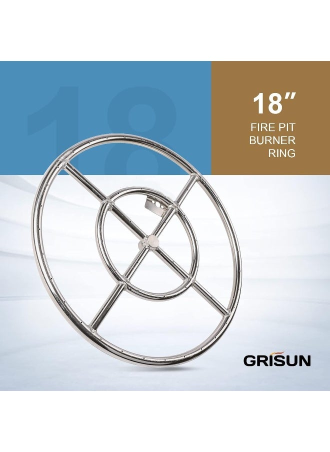 Generic - Grisun  Rectangular Stainless Steel Drop-In Fire Pit Kit - Image 1