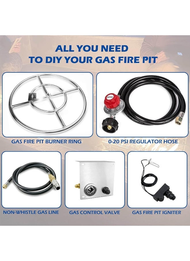 Generic - Grisun  Rectangular Stainless Steel Drop-In Fire Pit Kit - Image 1