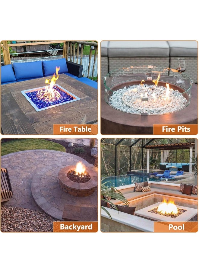 Generic - Grisun  Rectangular Stainless Steel Drop-In Fire Pit Kit - Image 1