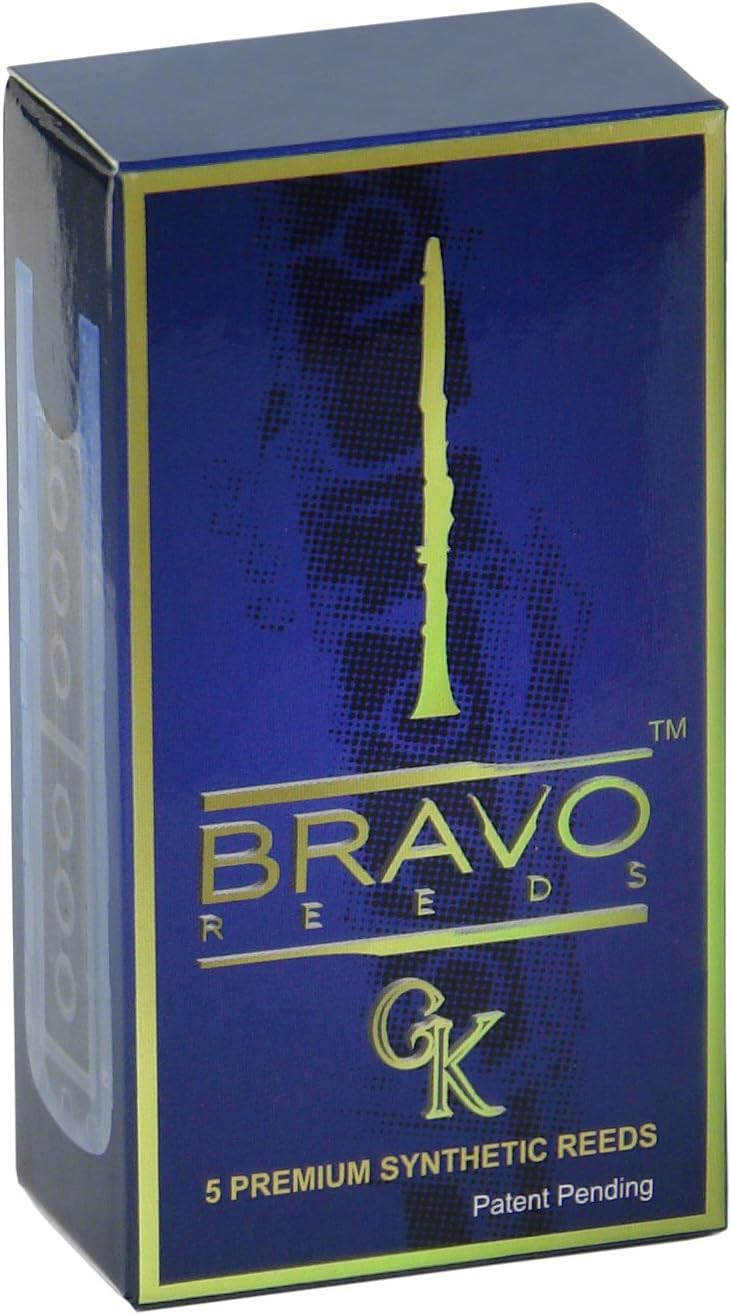 Bravo Synthetic Reeds for Bb Clarinet - Strength 2.5 (Box of 5), Model BR-C25 - Image 1