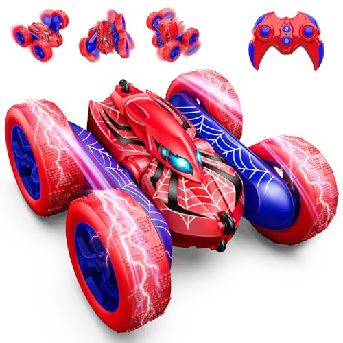 Excitobo Remote Control CarRC Cars Boys Toys for 3 4 5 6 7 8 9 10 11 12 Year Old Boy Double Sided 360Flip 4WD Rechargeable Drift RC Race Car Birthday Gifts Easter Basket Stuffers for Kids Age 312 - Image 1