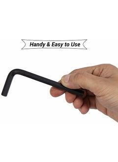Inditrust Inditrust 19 Pieces Hex Allen Key Wrench L Shape Repair Tool Set 10 pcs Black 9 pcs White Allen key Allen Key Set  - Image 5