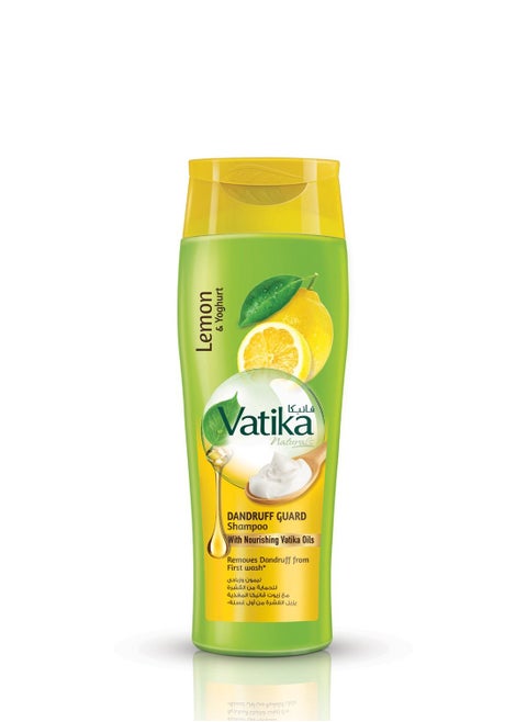 Vatika Naturals Dandruff Guard Shampoo | Enriched with Lemon & Yoghurt | Removes & Prevents Dandruff - 200 ml