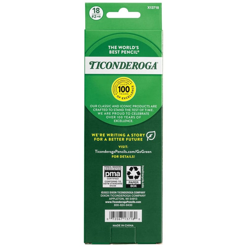 Ticonderoga Wooden Pencils, Pre-Sharpened, 2 HB Soft, Pastel Colors, 18 Count - Image 2