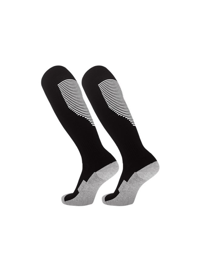 Striped Football Socks Stockings Adult Children's Socks Knee-high Thickened Non-slip Towel Bottom Sports Stockings