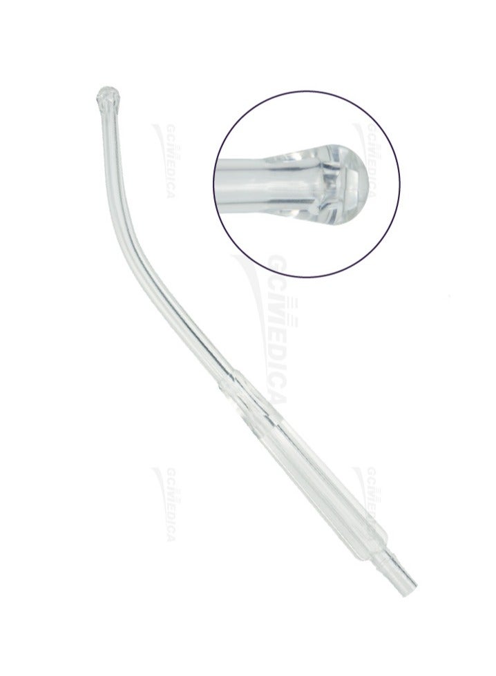 Greetmed Yankauer Suction Handle with Crown Tip & Vent, Sterile Disposable Oral & Surgical Suction Device 1pc - Image 2