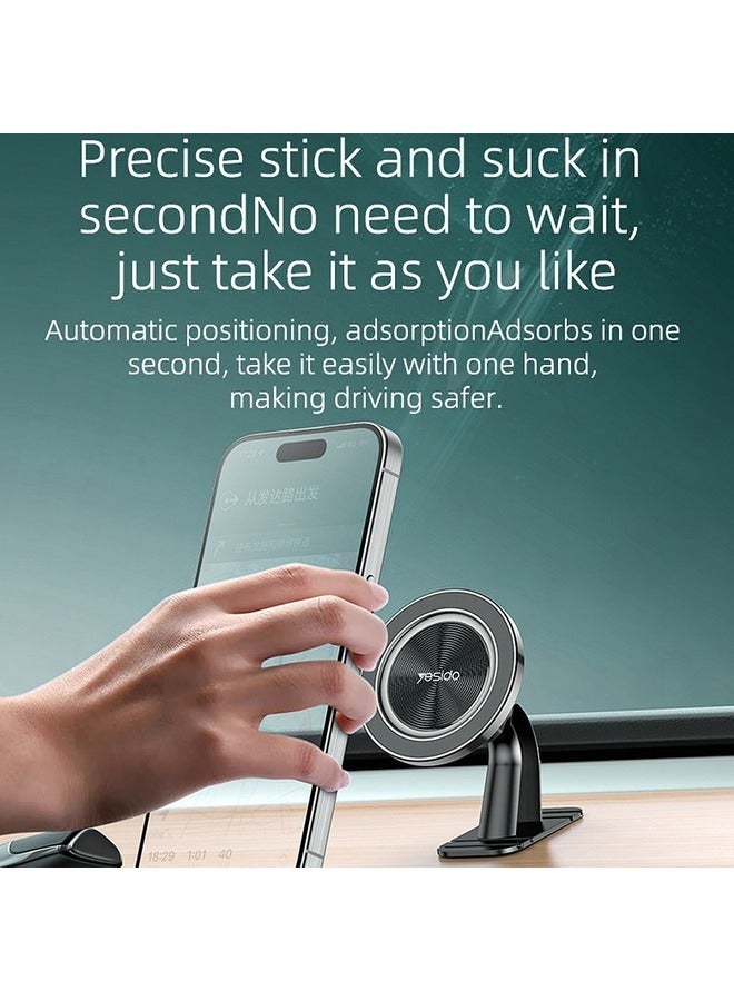 ELTRAZONE "C201 Magnetic Phone Holder – 20 Magnets, Anti-Slip Grip, Charging Port Access, Universal Fit (Black)" - Image 2