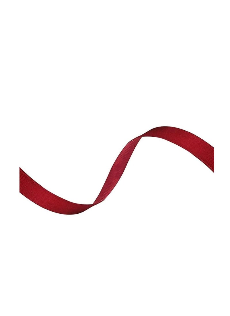 MARKQ - Burgundy Satin Ribbon, 12mm x 25yd Fabric Polyester Ribbon for Gift Wrapping, Party Favors, Wedding Decorations, Bow Making, Bouquets, Sewing Projects & Craft Supplies - Image 1