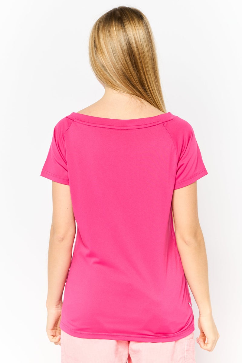 PUMA Women Sportswear Fit Short Sleeve Training T-Shirt, Pink  - Image 4