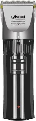 Asbah Professional Rechargeable Cordless Trimmer with Adjustable Lever Quick Charge Skinfriendly Face Head and Body Allinone Trimmer 2 Guide Comb 4 Different Sizes Easy to Use - Image 1