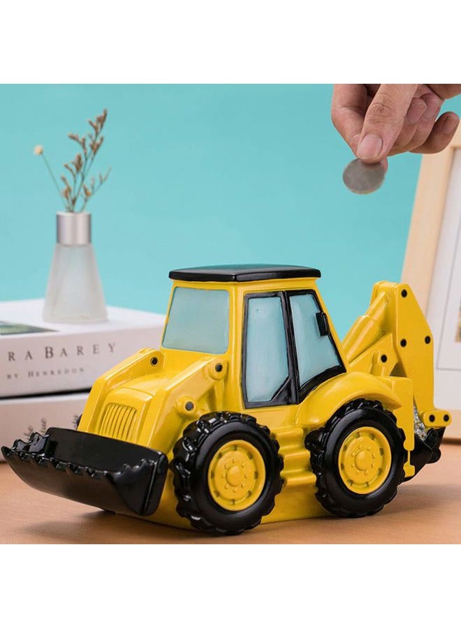 FUYU Cartoon Excavator Piggy Bank Coin Bank Money Box Home Decor - Image 3