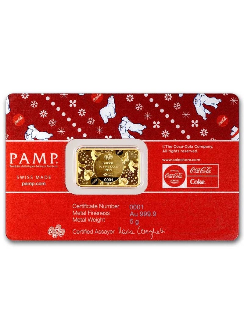 PAMP PAMP Suisse Coca Cola Polar Bear Gold 5 gram 24 Carat  - Image 2