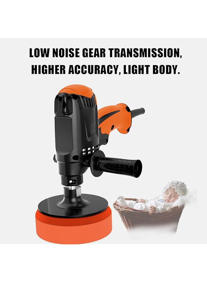 erorex Car Polisher 980W Car Waxing Machine Six Gears Adjustable Speed Automobile Furniture Polishing Tool - Image 2