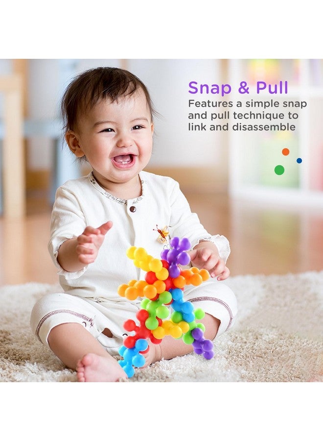 MKY 12 Pcs Star Links Interlocking Building Blocks | Learning & Educational Toys for 6 Months+ Babies & Kids | Colorful Construction Blocks for Girl/Boy | STEM Toys for Preschool Kids - Image 2