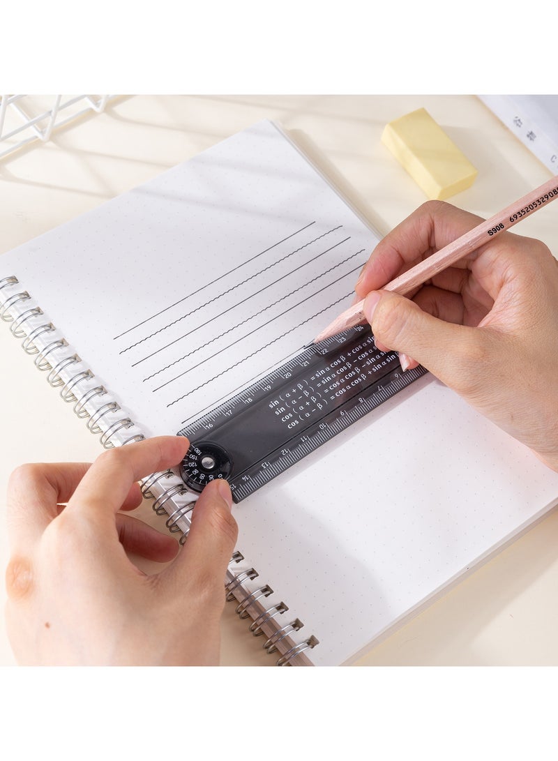 Deli EG01102 Ruler, Folding 15cm Extending to 30cm Transparent grey – Ideal for School and Office Use - Image 2